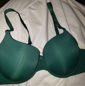 Vs rhinestone push up bra